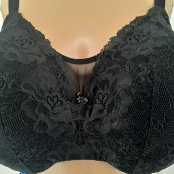 Cacique Bra Size 44DD Black Color - Picture 1 of 5